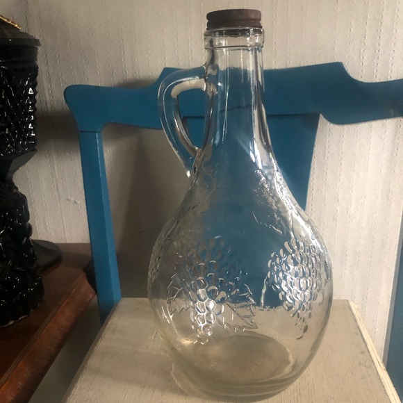 Vintage Glass Wine Bottle